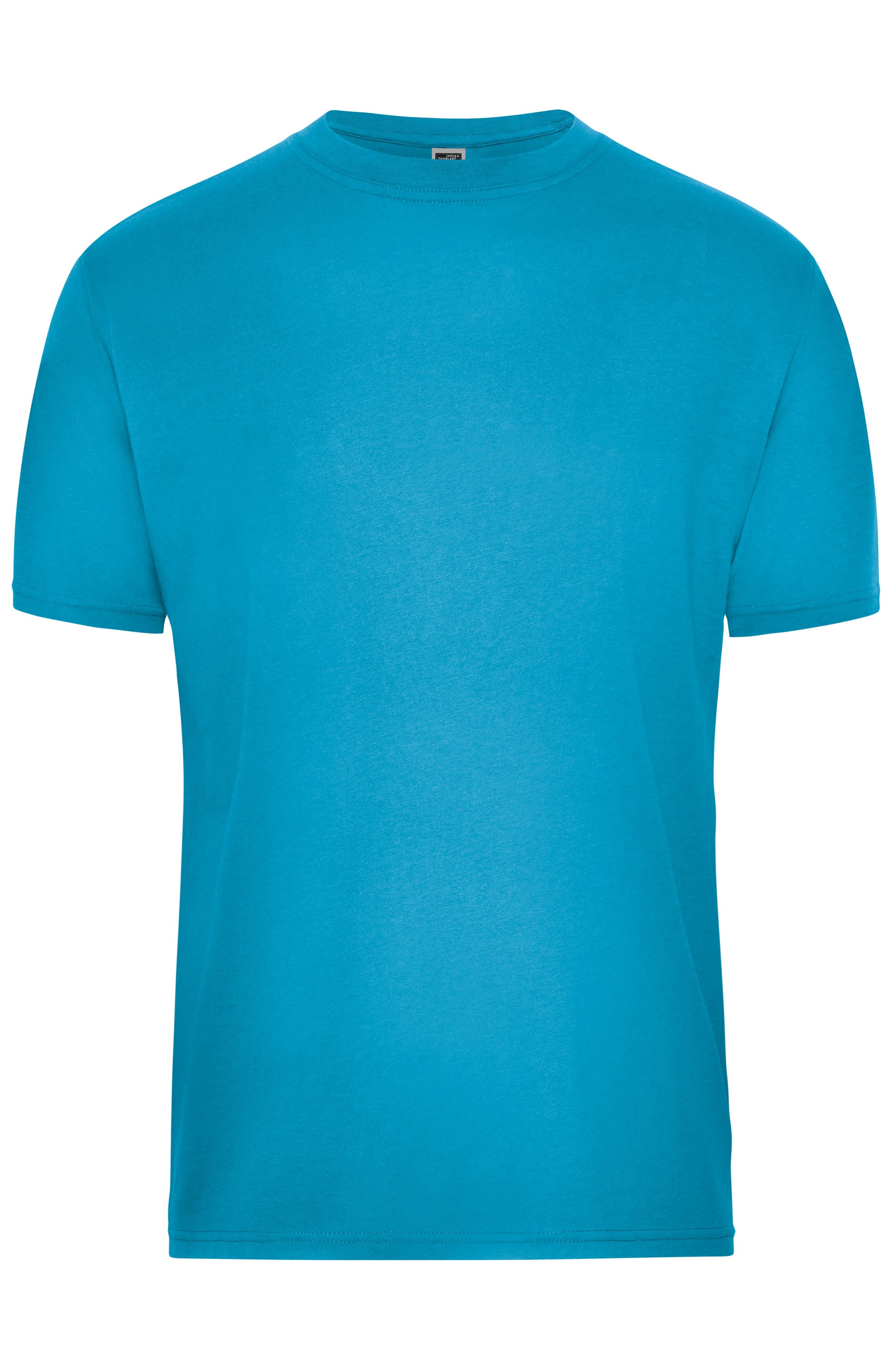 James & Nicholson Herren BIO Workwear T-Shirt turquoise