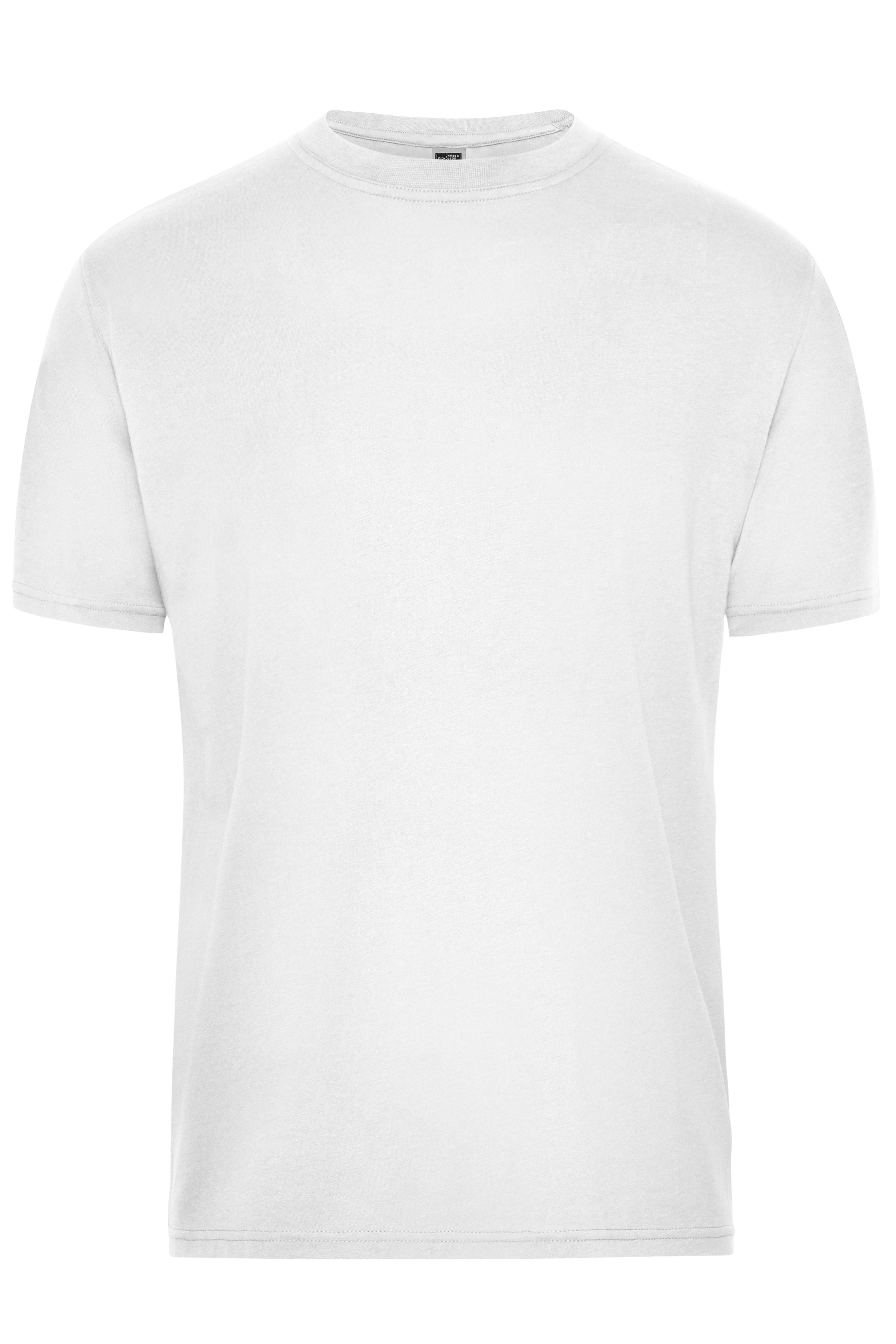James & Nicholson Herren BIO Workwear T-Shirt white