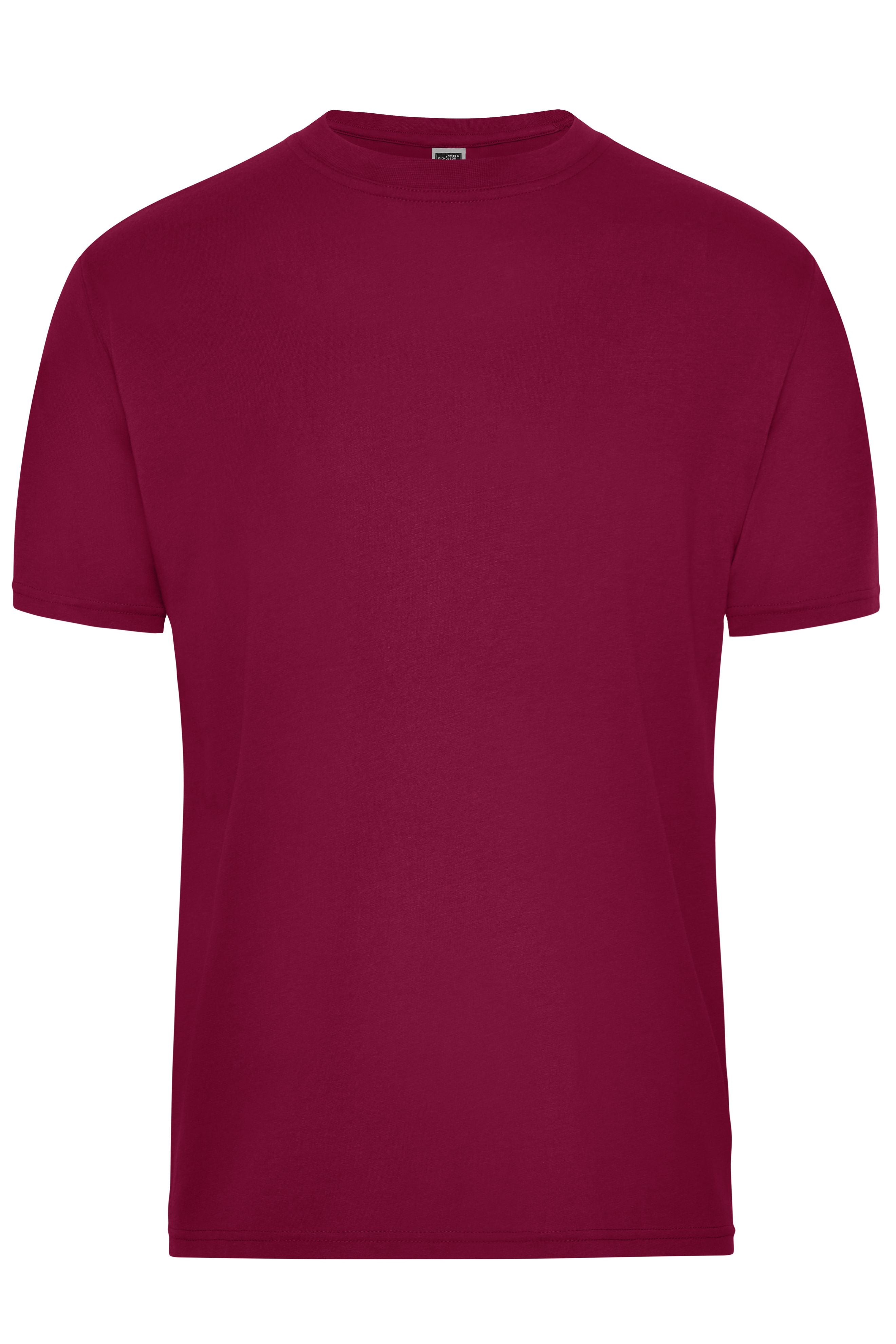 James & Nicholson Herren BIO Workwear T-Shirt wine