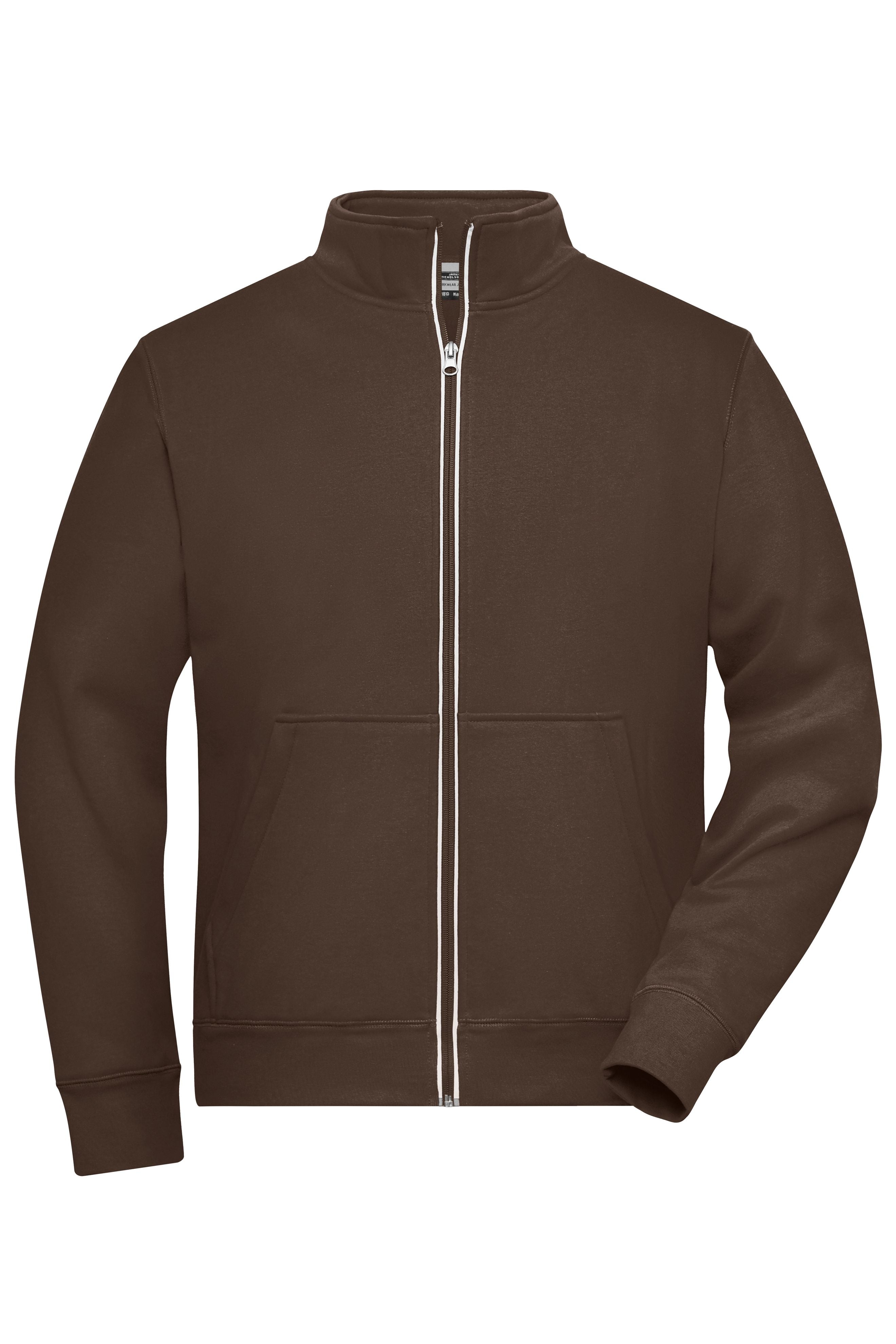 James & Nicholson Herren Doubleface Work Jacke brown