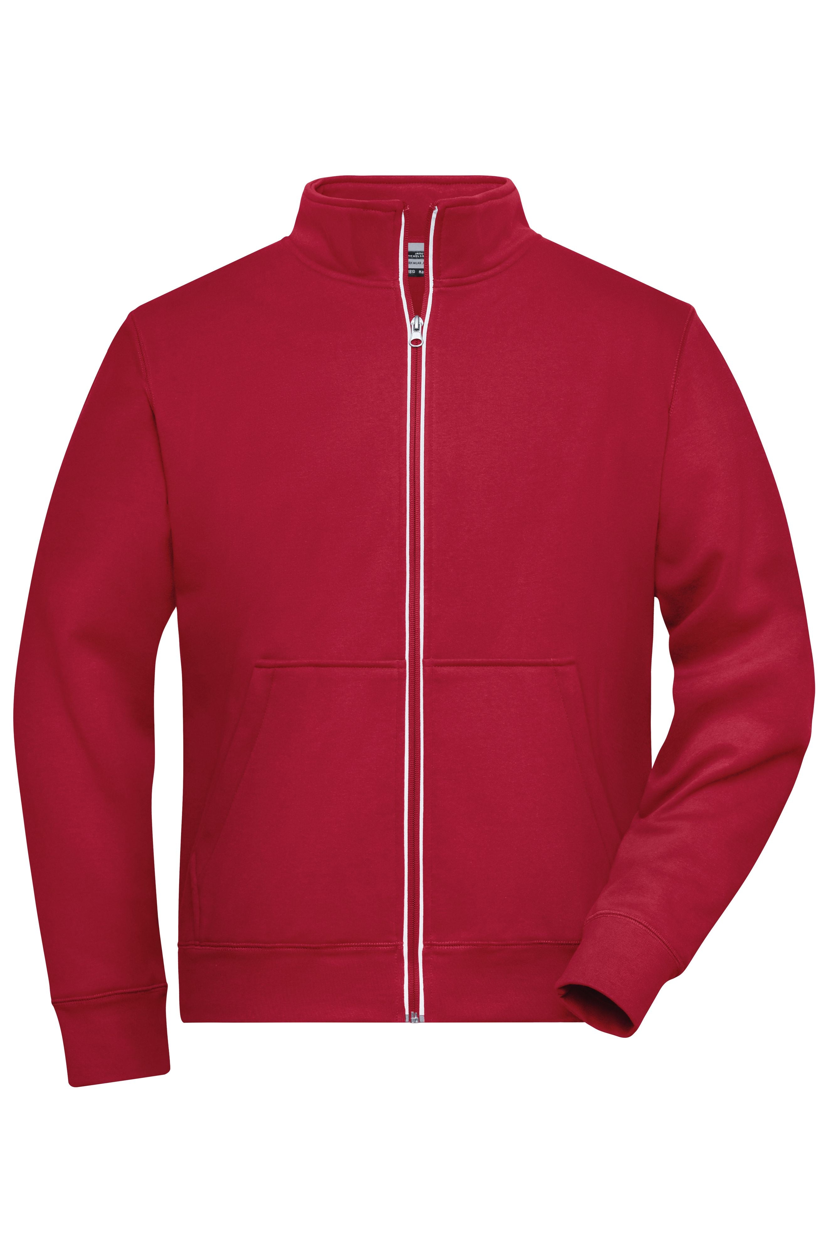 James & Nicholson Herren Doubleface Work Jacke red