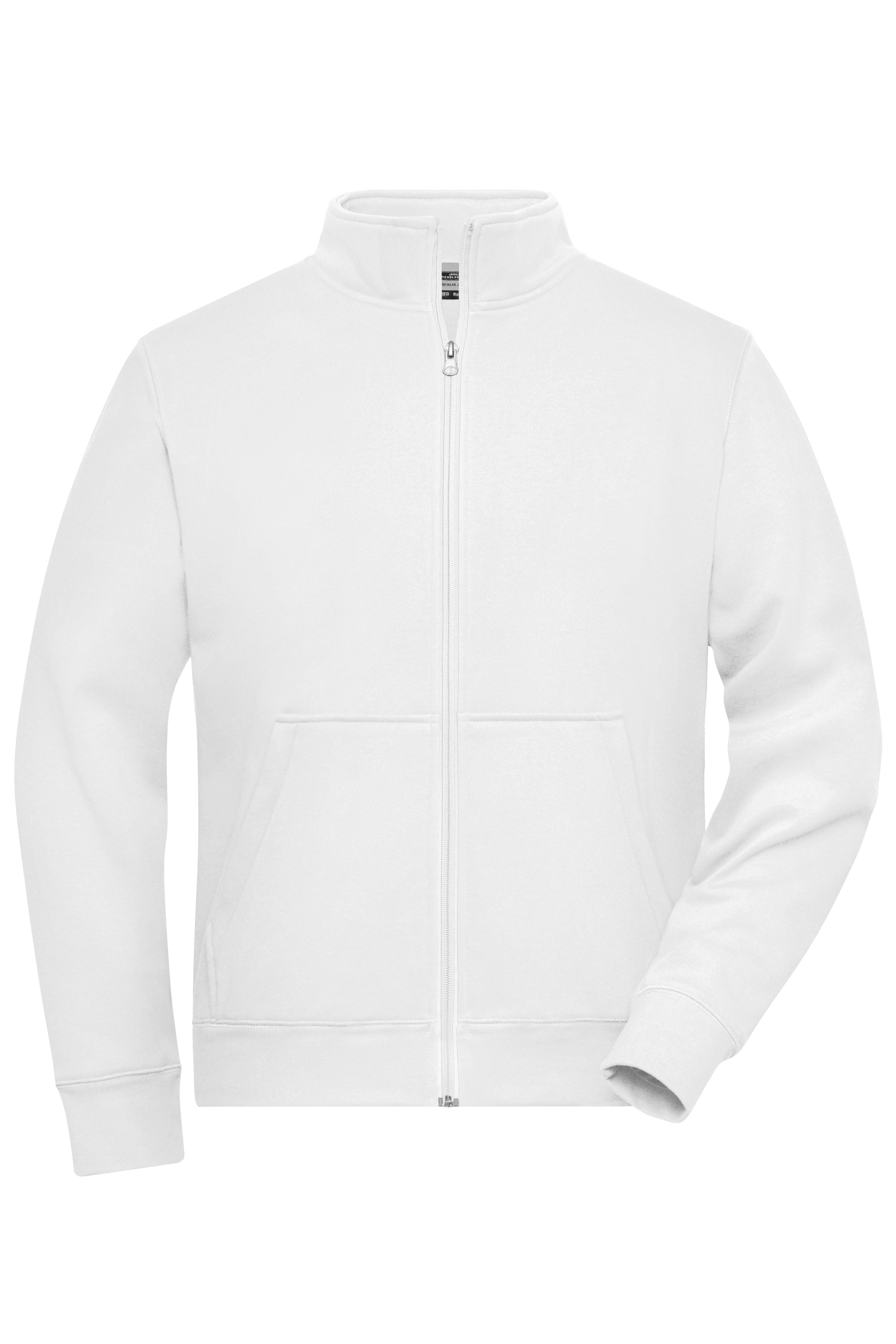 James & Nicholson Herren Doubleface Work Jacke white