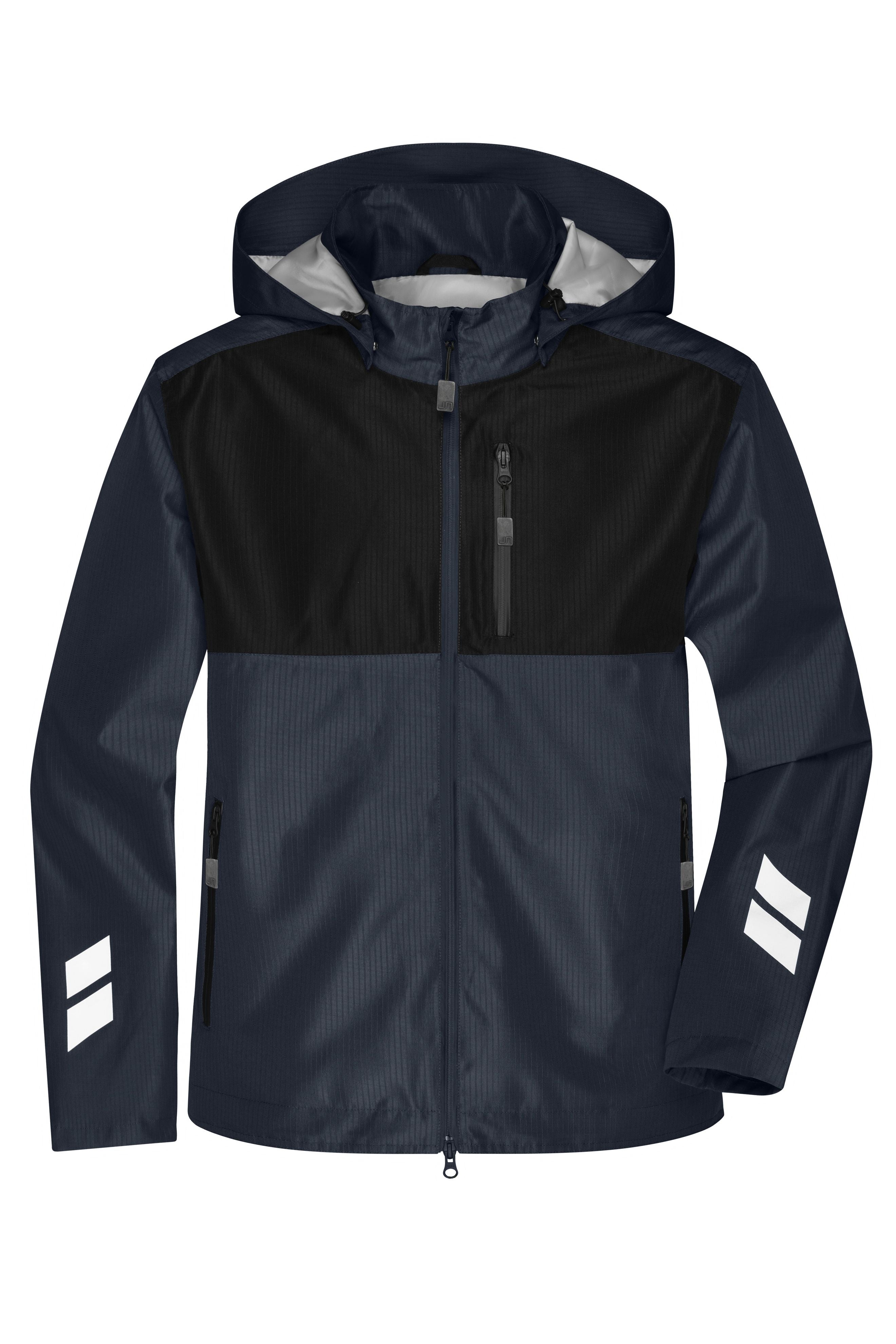 James & Nicholson Hardshell Workwear Jacke carbon/black