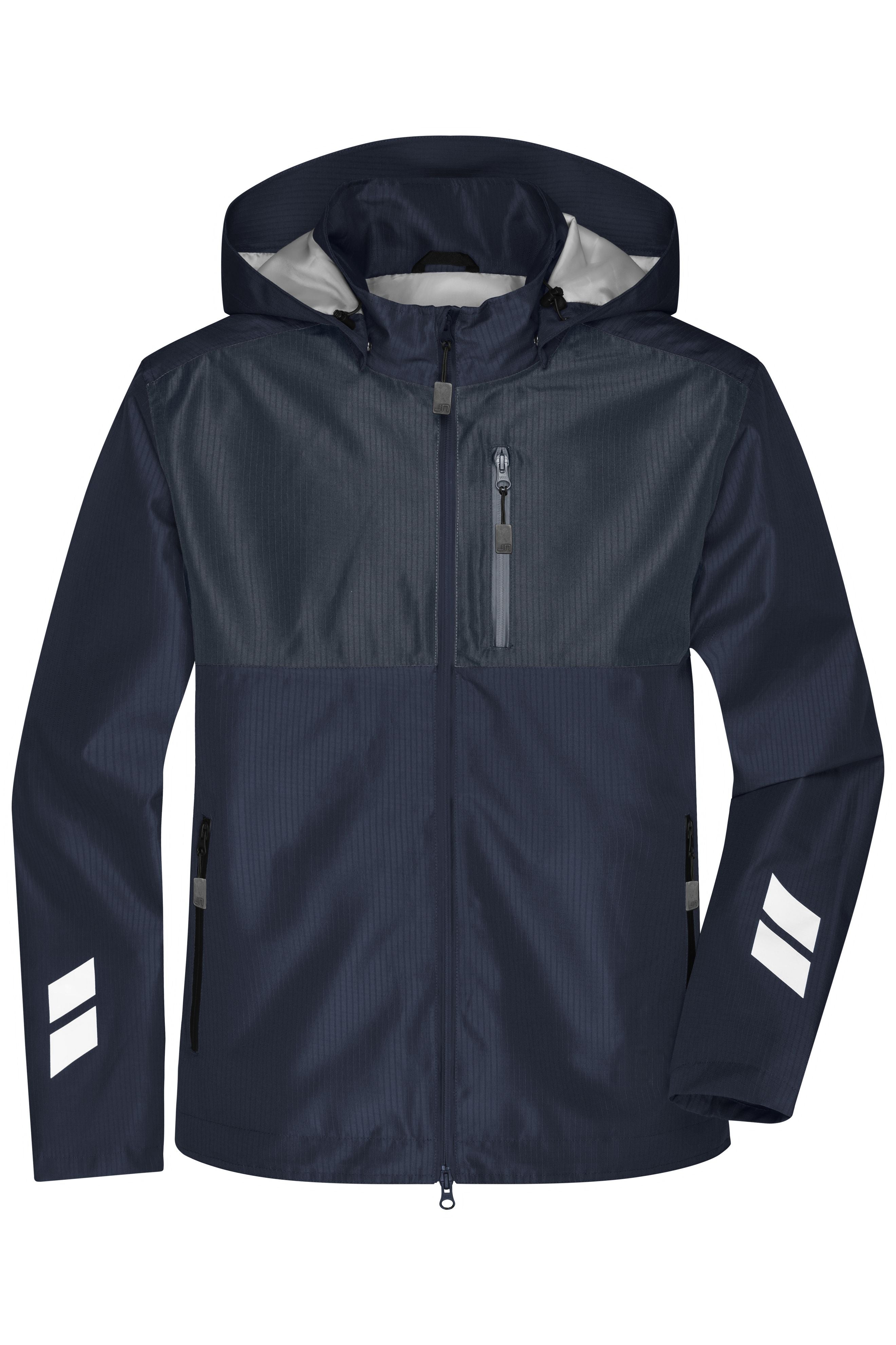 James & Nicholson Hardshell Workwear Jacke navy/carbon
