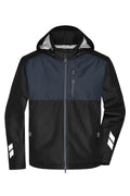 James & Nicholson Winter Workwear Hardshell Jacke Sorona black/carbon