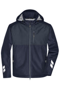 James & Nicholson Winter Workwear Hardshell Jacke Sorona navy/carbon