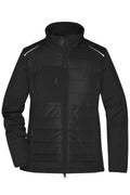 James & Nicholson Damen Softshell Hybridjacke black/black