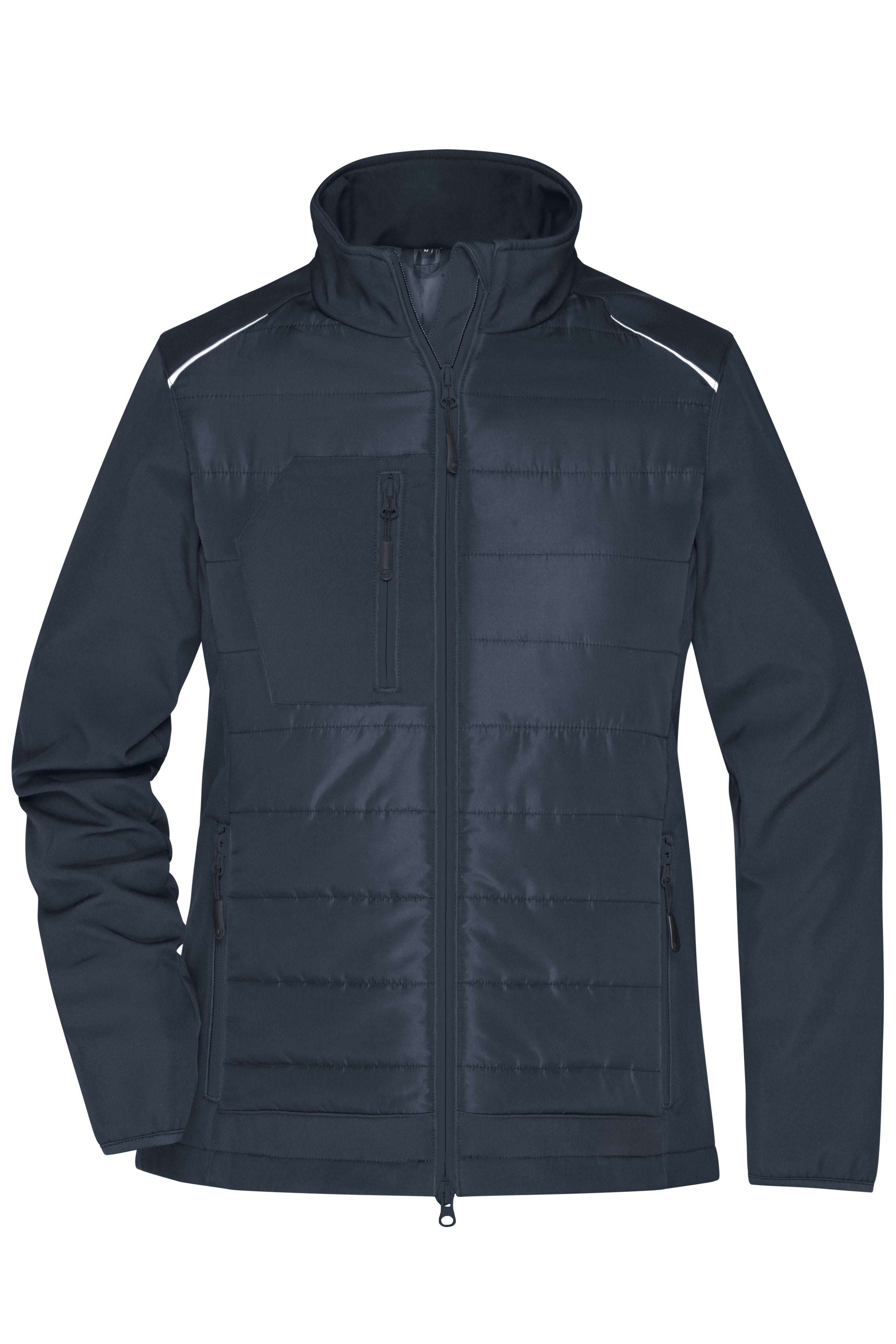 James & Nicholson Damen Softshell Hybridjacke carbon/carbon