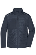James & Nicholson Herren Softshell Hybridjacke carbon/carbon