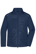 James & Nicholson Herren Softshell Hybridjacke navy/navy