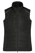 James & Nicholson Damen Softshell Hybridweste black/black