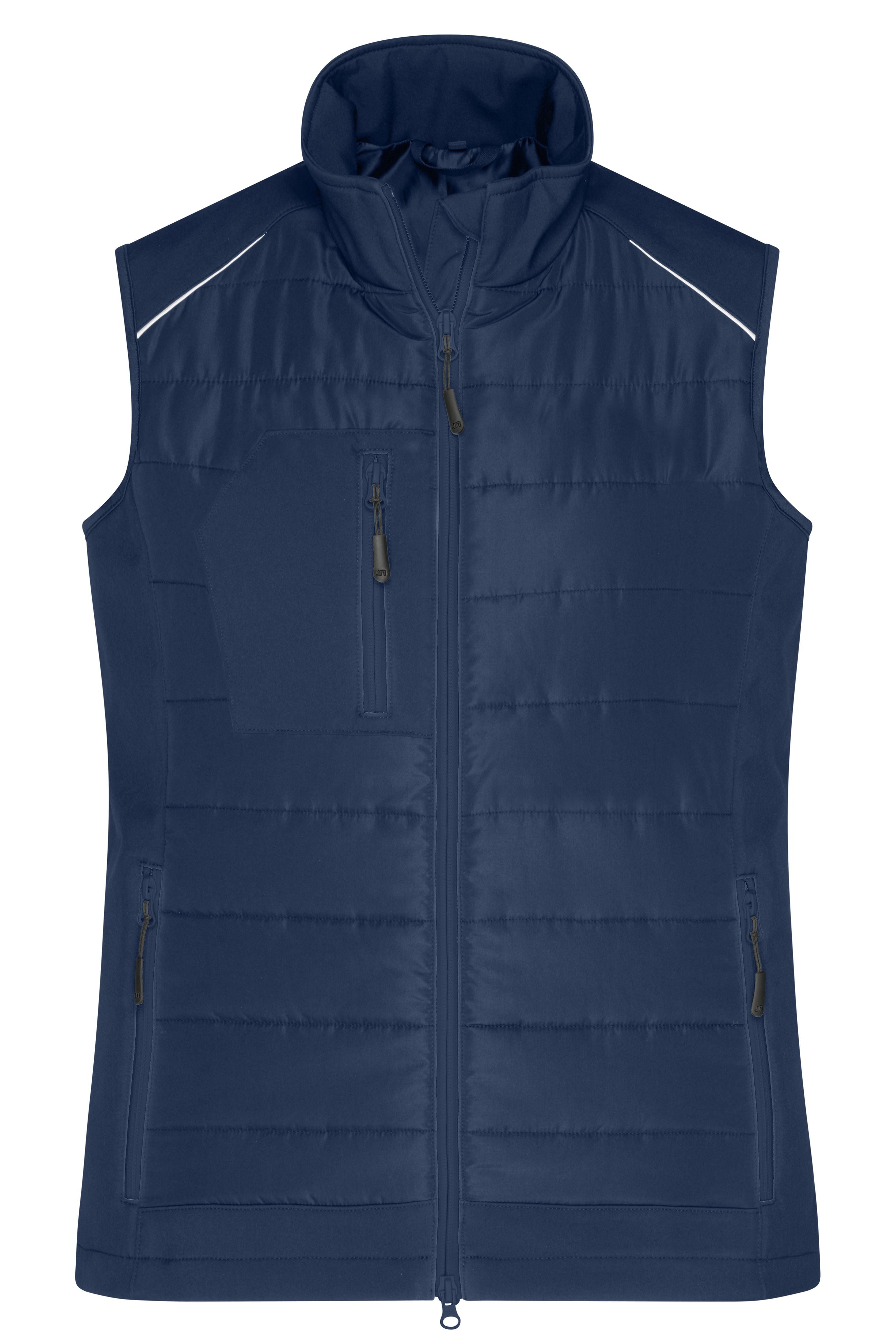 James & Nicholson Damen Softshell Hybridweste navy/navy