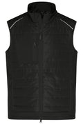 James & Nicholson Herren Softshell Hybridweste black/black