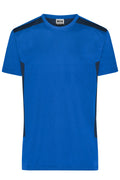 James & Nicholson Herren BIO Workwear T-Shirt Kontrast royal/navy