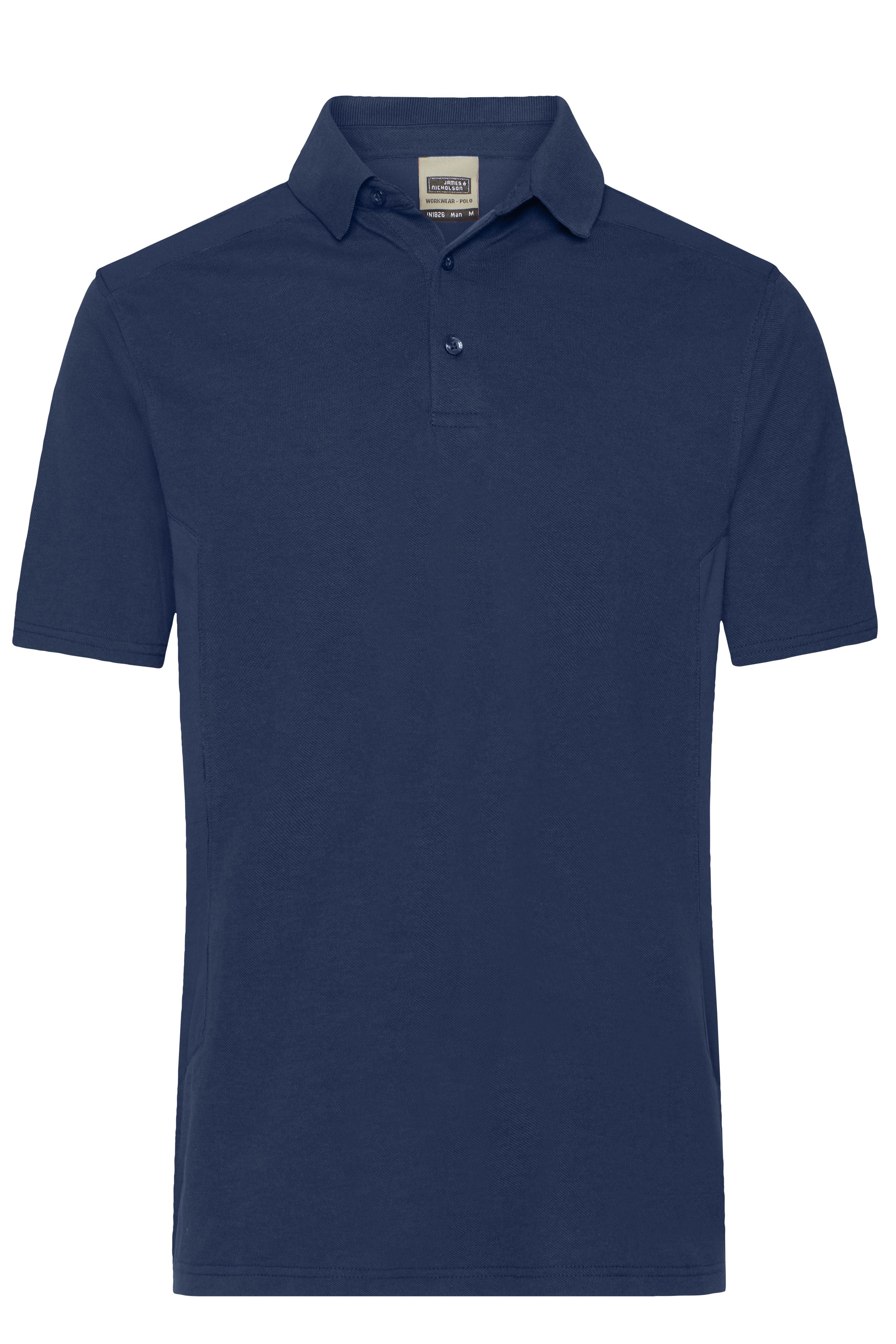 James & Nicholson Herren BIO Workwear Polo Kontrast navy/navy