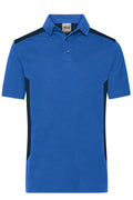 James & Nicholson Herren BIO Workwear Polo Kontrast royal/navy