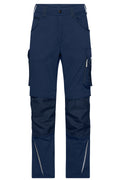 James & Nicholson Workwear Arbeitshose Slim Line navy/navy