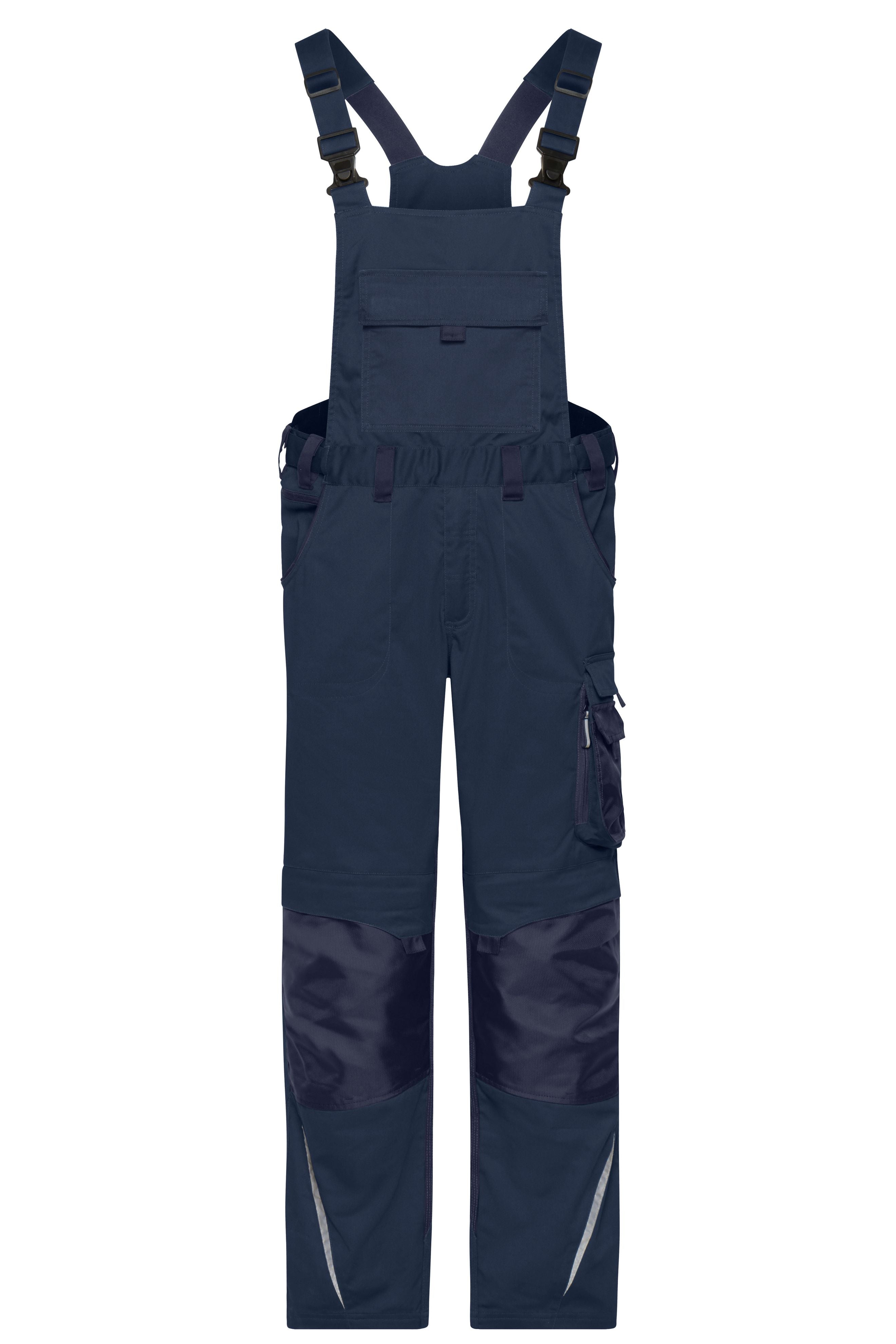 James & Nicholson Workwear Latzhose Cordura navy/navy