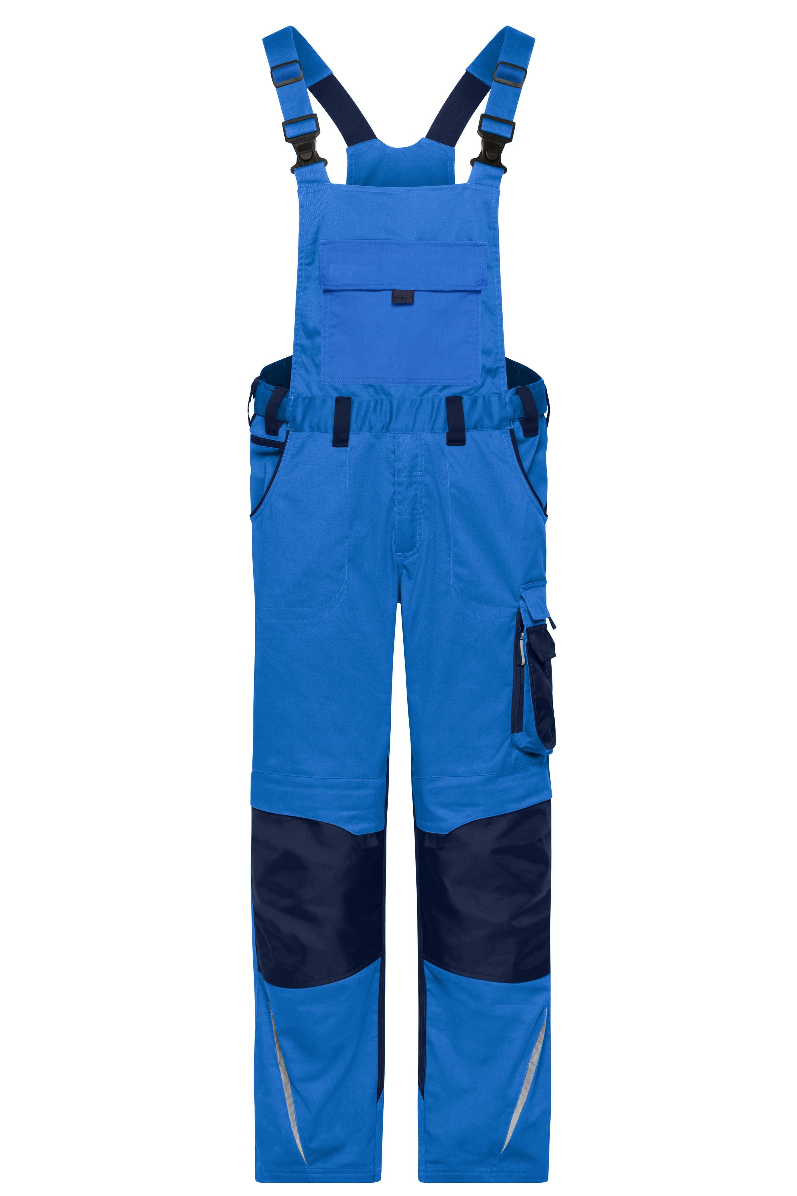 James & Nicholson Workwear Latzhose Cordura royal/navy