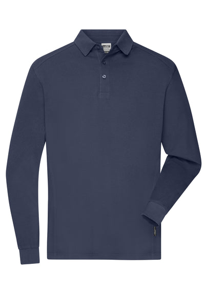 James & Nicholson Strapazierfähiges Herren Langarmpolo navy