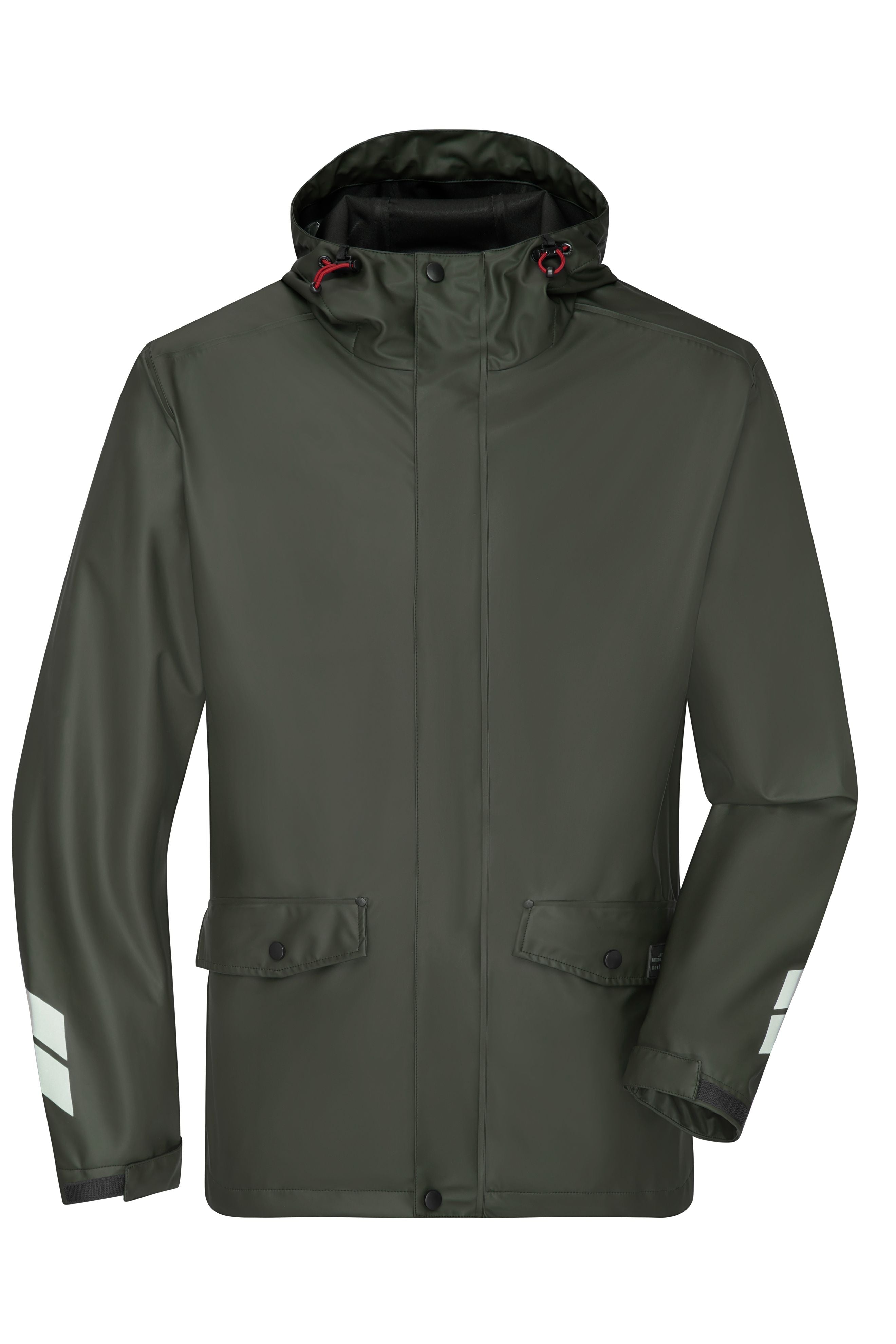 James & Nicholson Unisex Regenjacke zum Überziehen olive