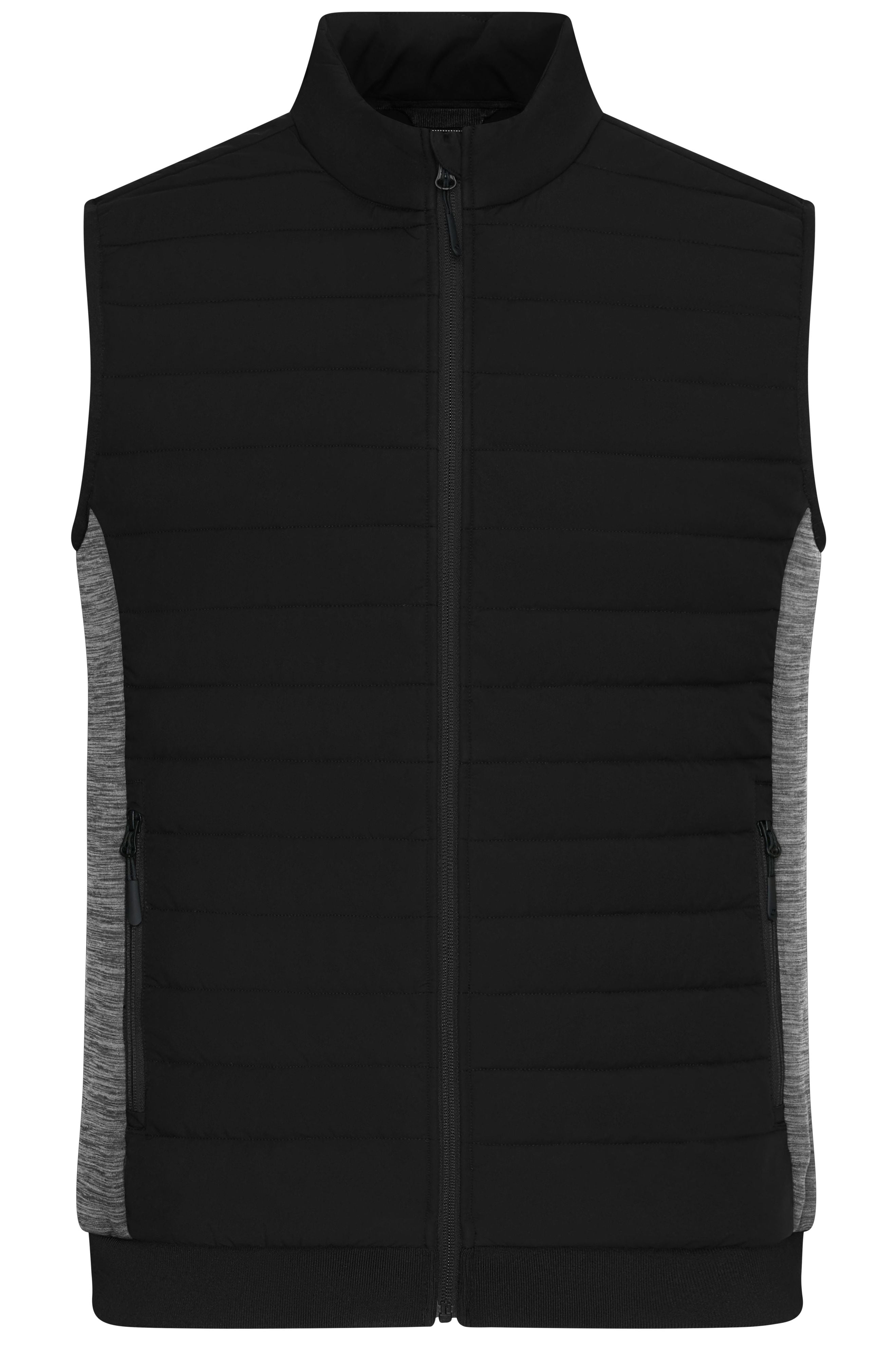 James & Nicholson Kombiweste black/carbon-melange