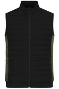 James & Nicholson Kombiweste black/olive-melange