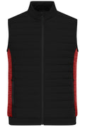 James & Nicholson Kombiweste black/red-melange