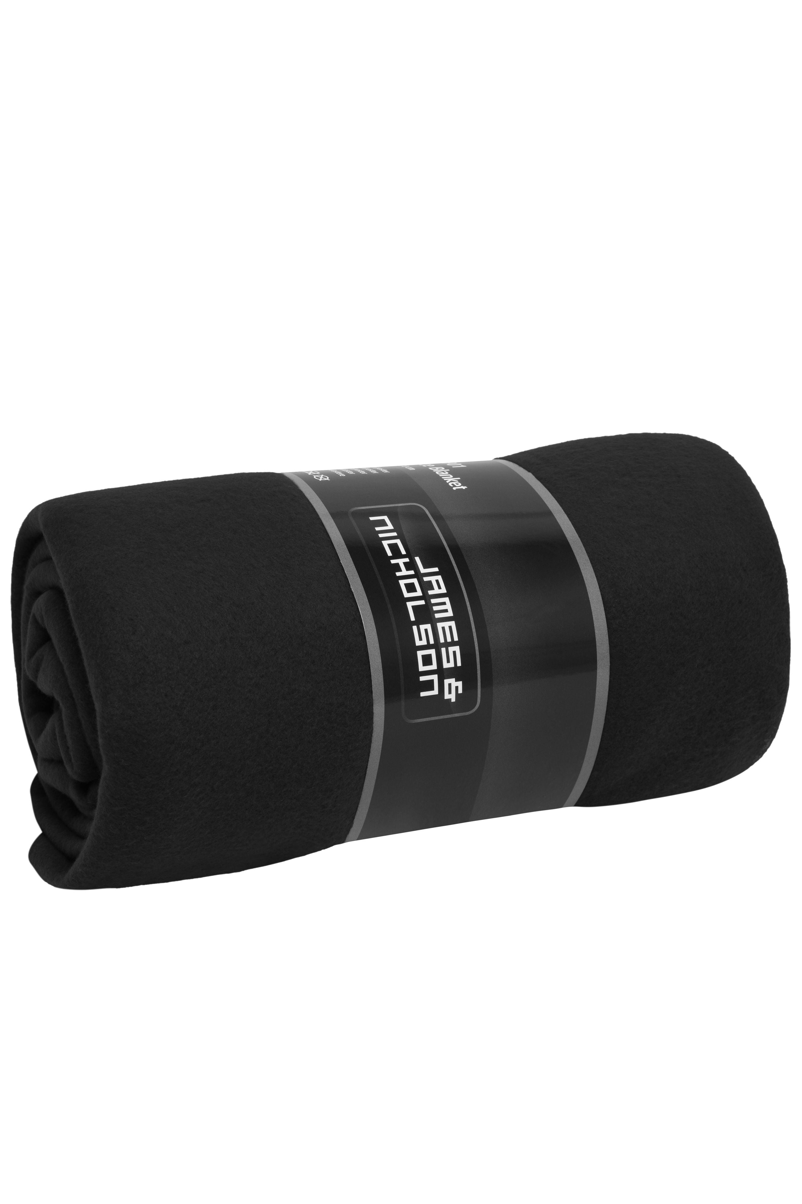 James & Nicholson Fleece Blanket black/light-grey