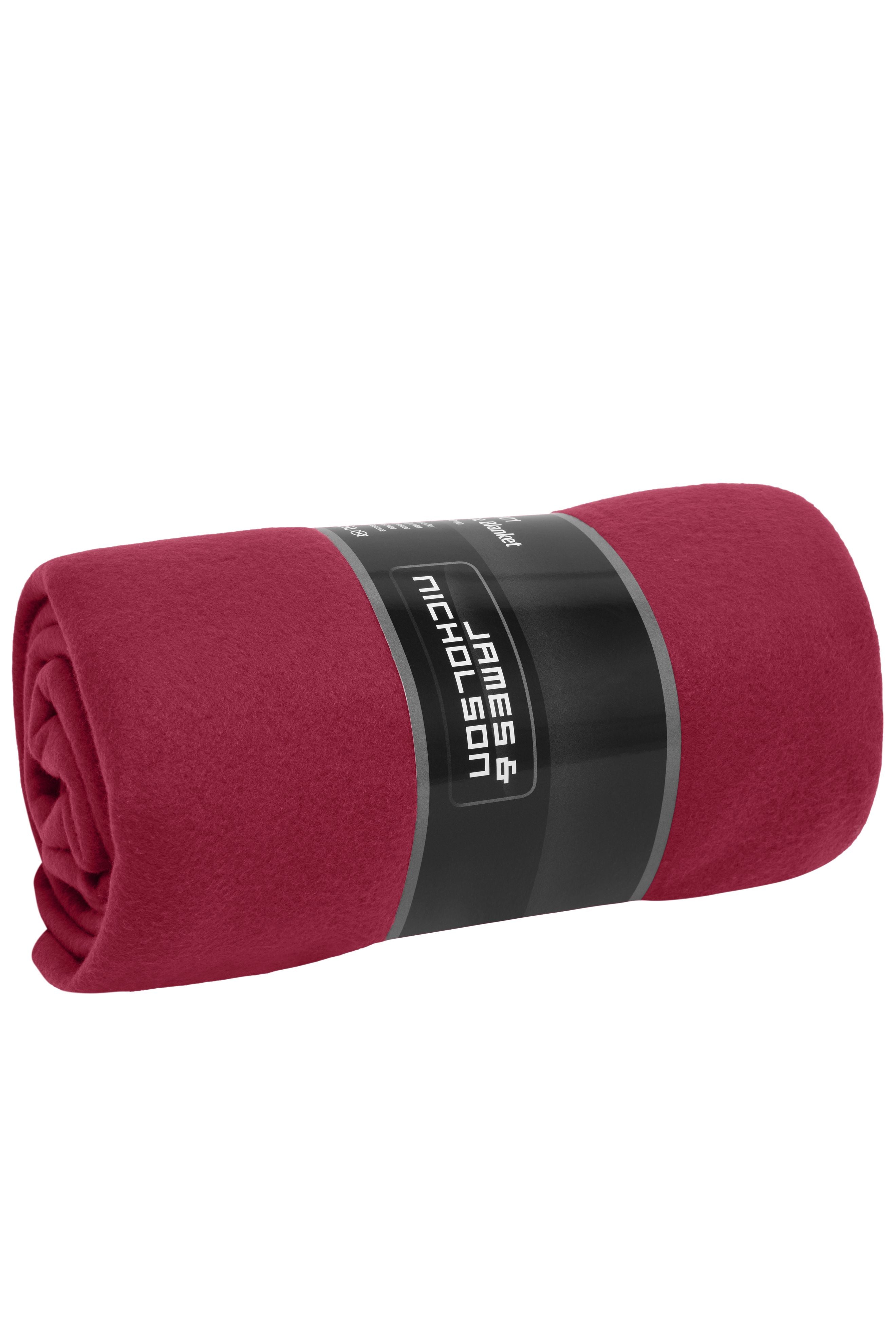 James & Nicholson Fleece Blanket bordeaux/natural