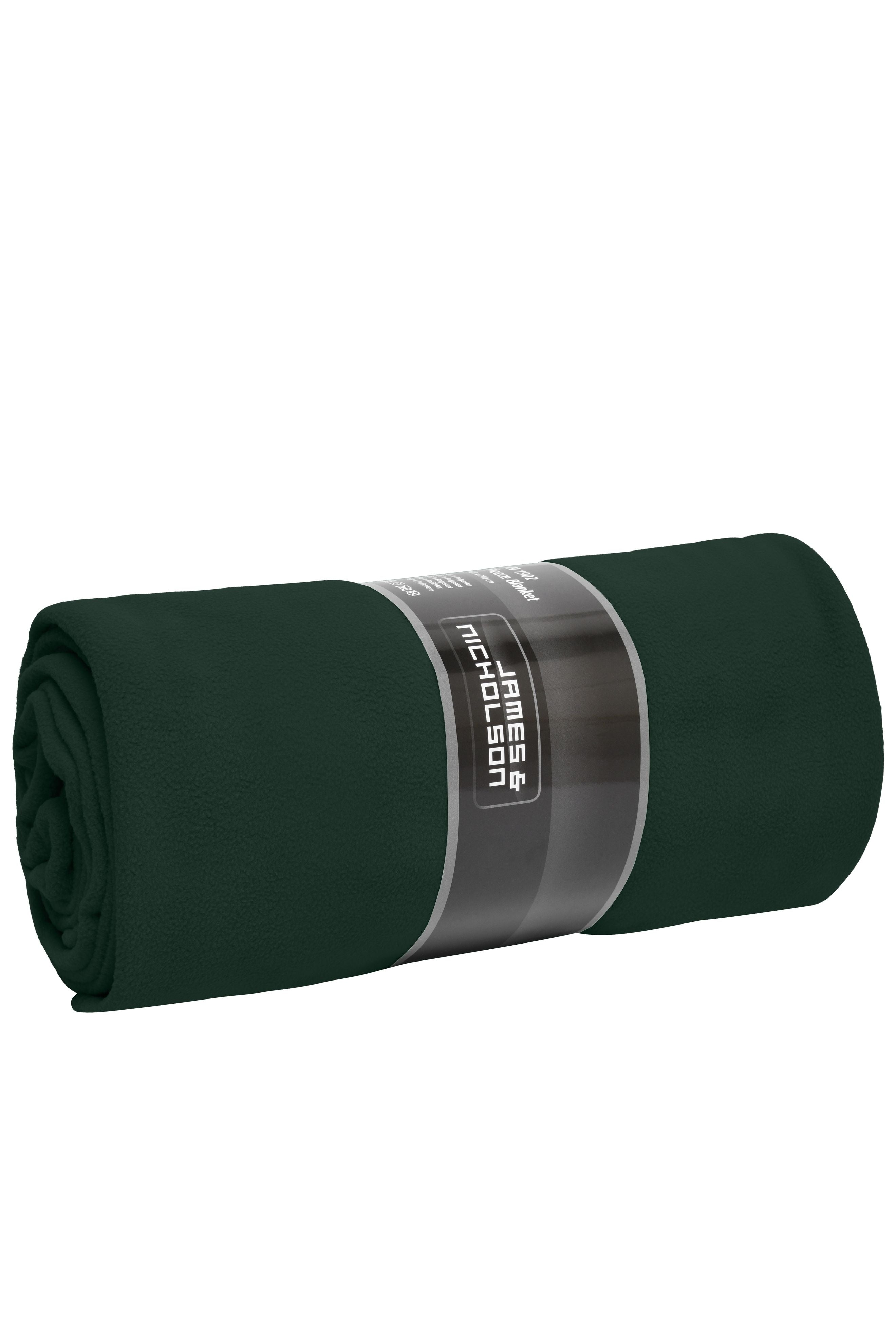 James & Nicholson Fleece Blanket XXL dark-green