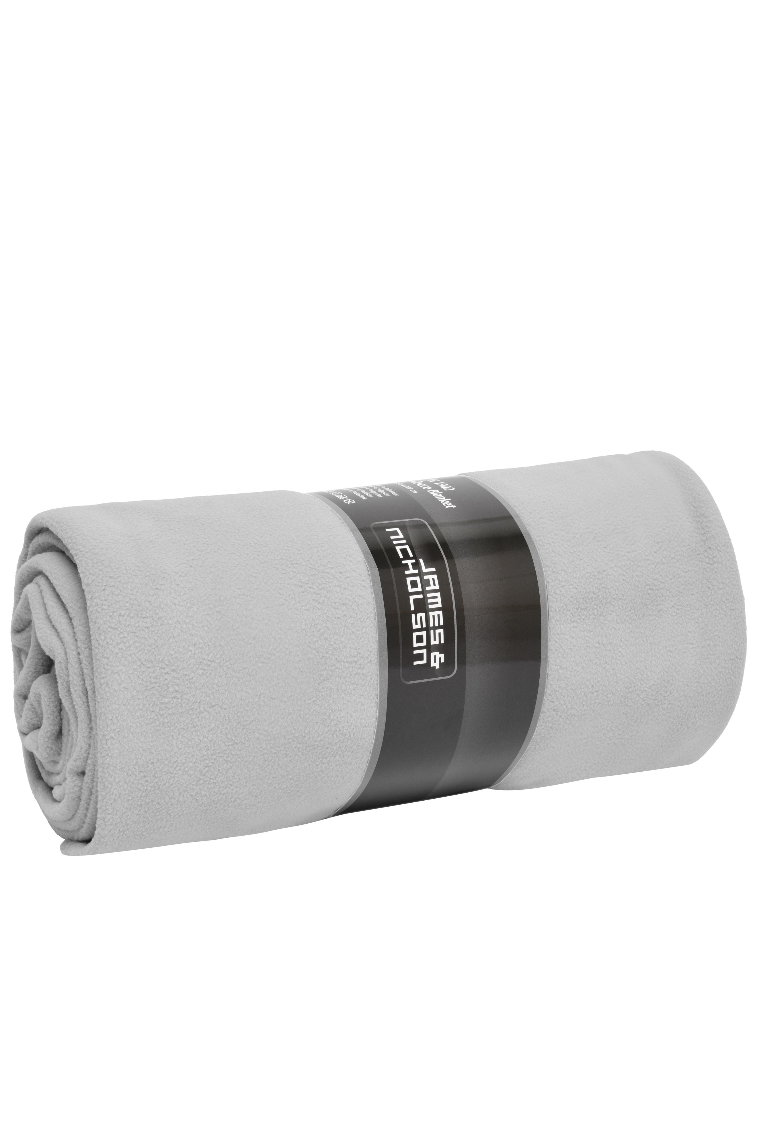 James & Nicholson Fleece Blanket XXL silver