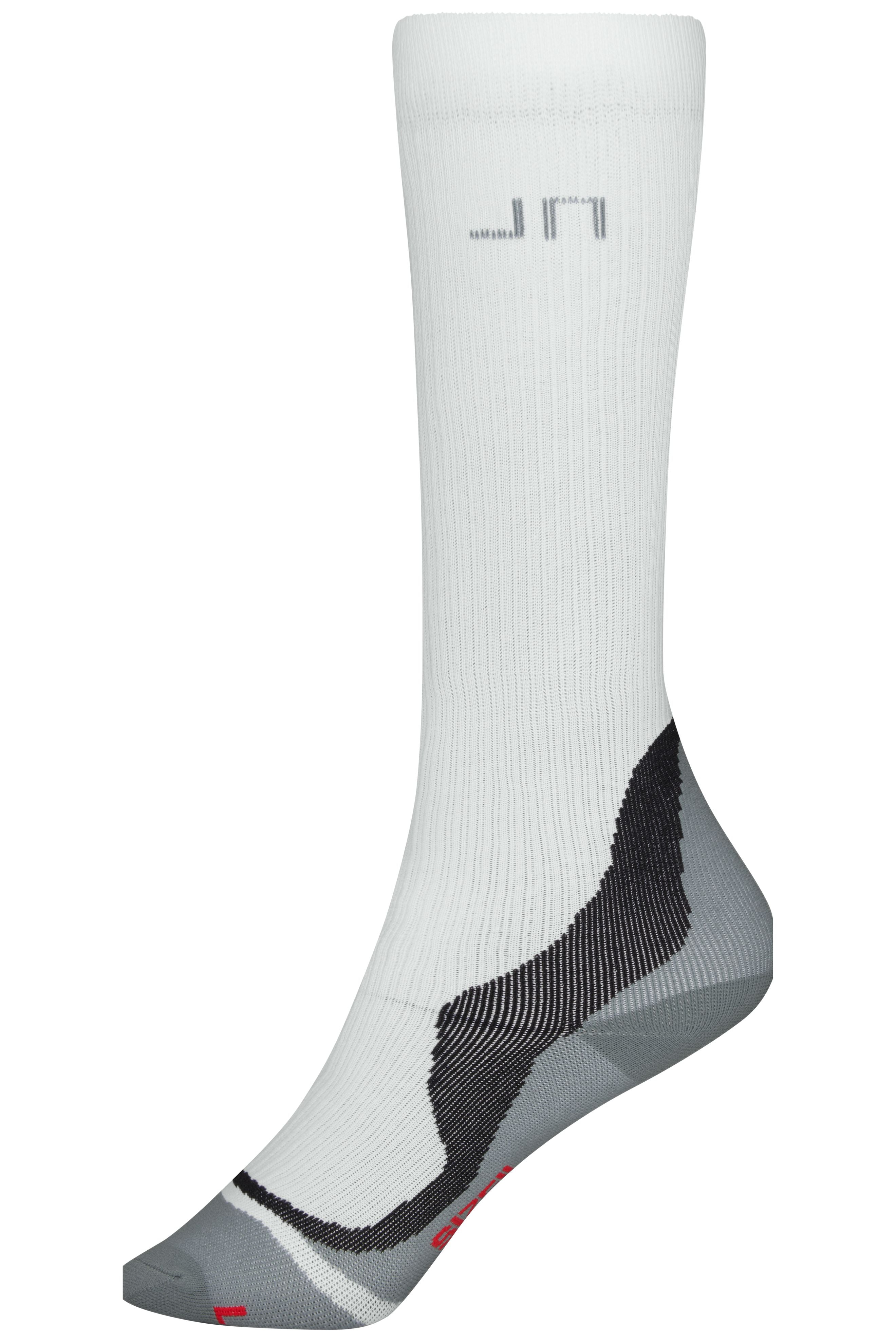 James & Nicholson Kompressionssocken für den Sport white