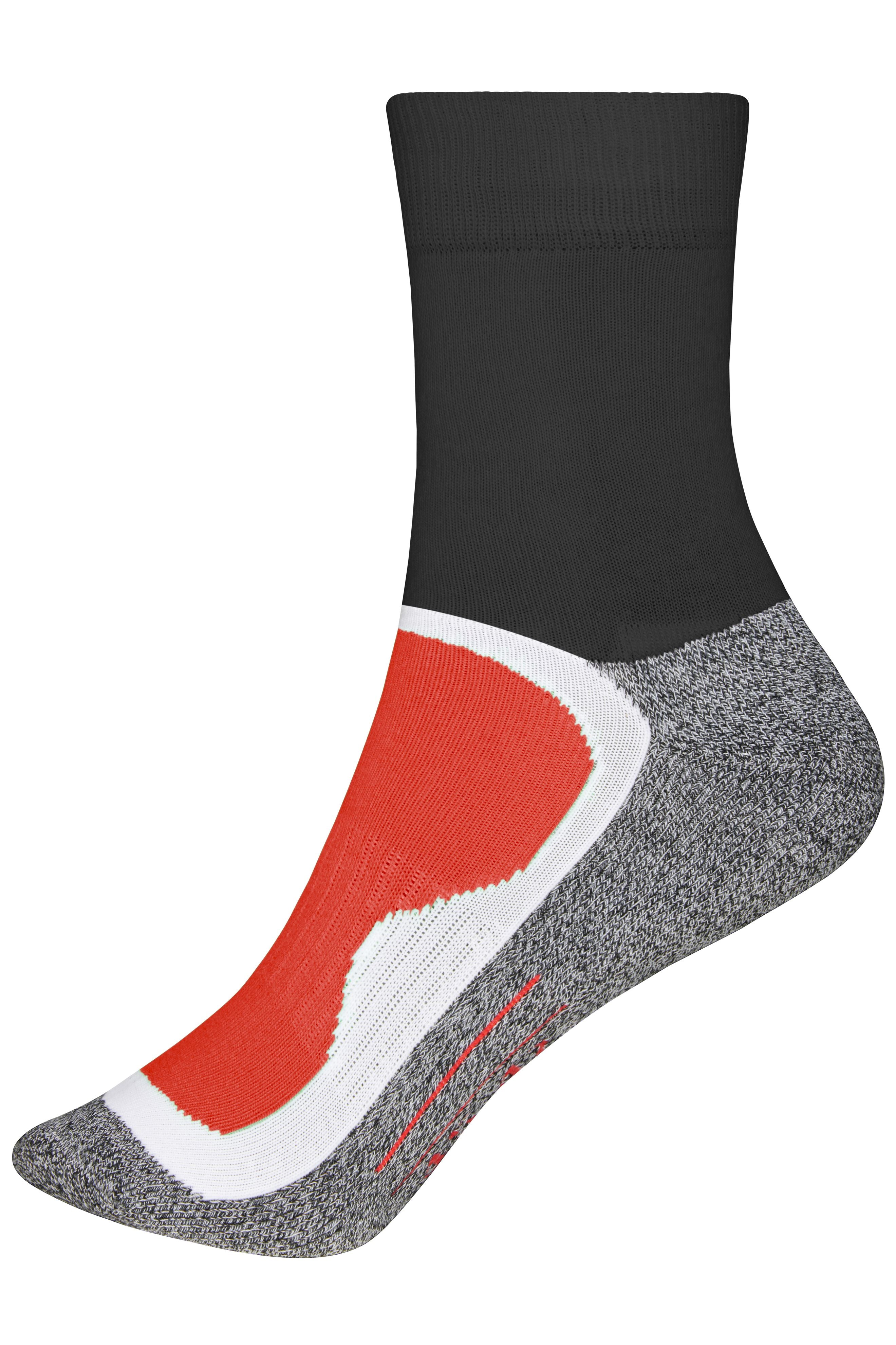 James & Nicholson Sportsocken black/red