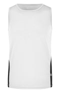 James & Nicholson Herren Lauftop Topcool white/black