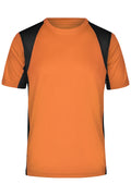 James & Nicholson Herren Laufshirt Topcool orange/black