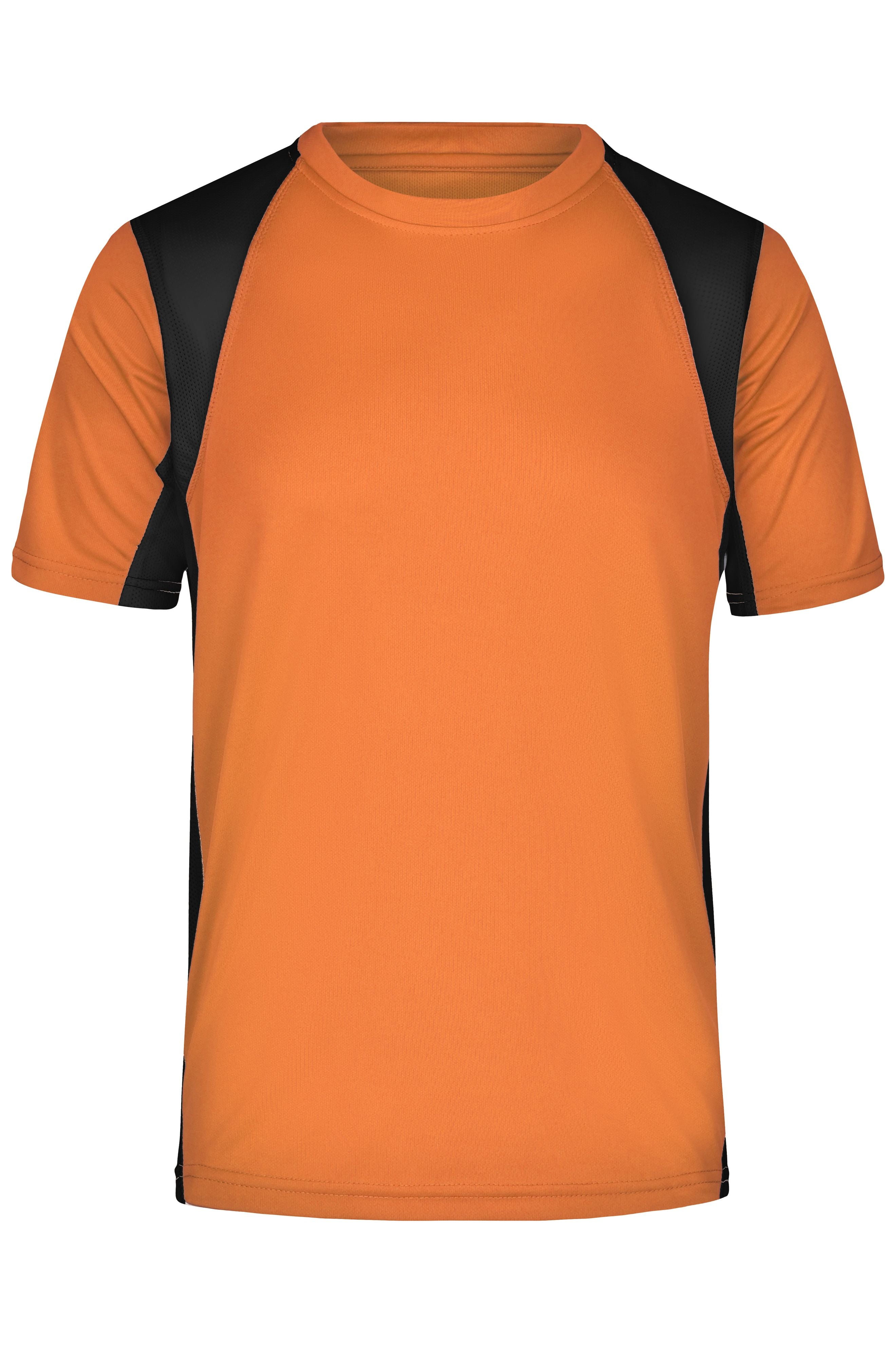 James & Nicholson Herren Laufshirt Topcool orange/black