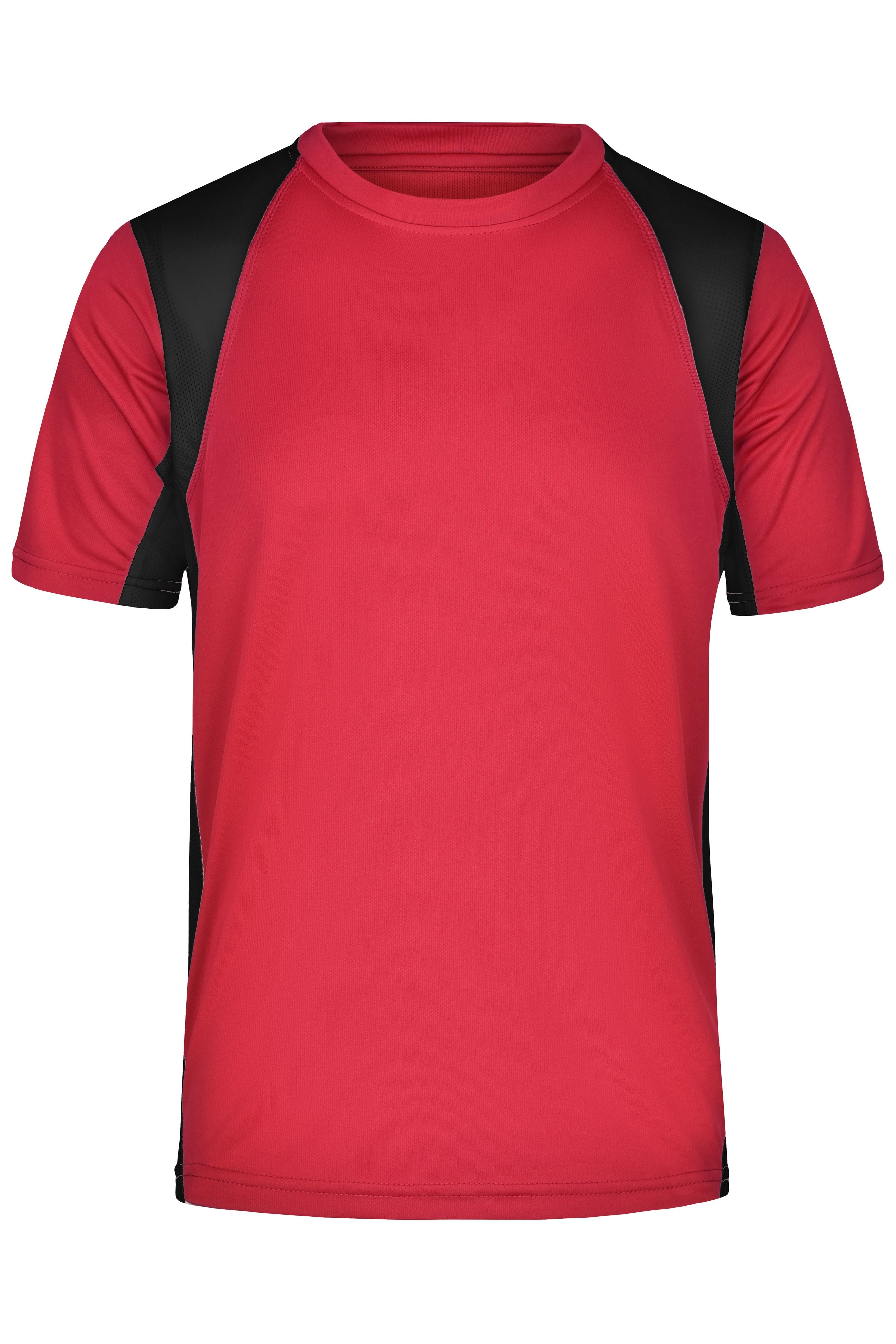 James & Nicholson Herren Laufshirt Topcool red/black