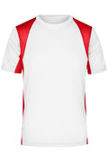 James & Nicholson Herren Laufshirt Topcool white/red