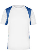 James & Nicholson Herren Laufshirt Topcool white/royal