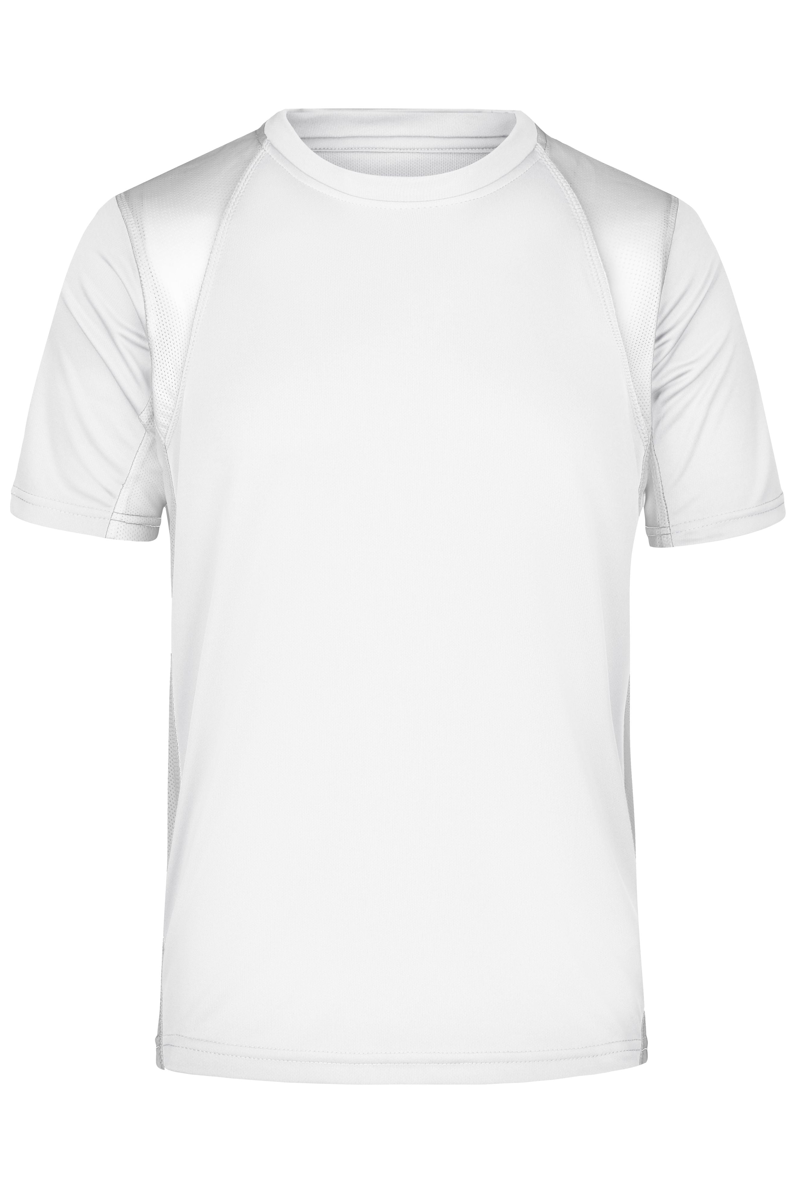 James & Nicholson Herren Laufshirt Topcool white/white