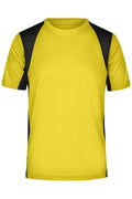 James & Nicholson Herren Laufshirt Topcool yellow/black