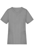 James & Nicholson Klassischer Damen Schlupfkasack mit V-Ausschnitt mid-grey