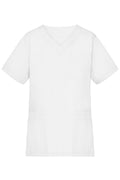 James & Nicholson Klassischer Damen Schlupfkasack mit V-Ausschnitt white