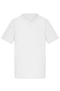 James & Nicholson Klassischer Herren Schlupfkasack mit V-Ausschnitt white