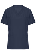 James & Nicholson Elastischer Damen Kasack mit V-Ausschnitt navy