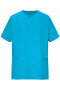 James & Nicholson Elastischer Herren Kasack mit V-Ausschnitt turquoise
