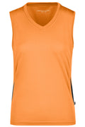 James & Nicholson Damen Lauftop Topcool orange/black
