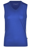 James & Nicholson Damen Lauftop Topcool royal/white
