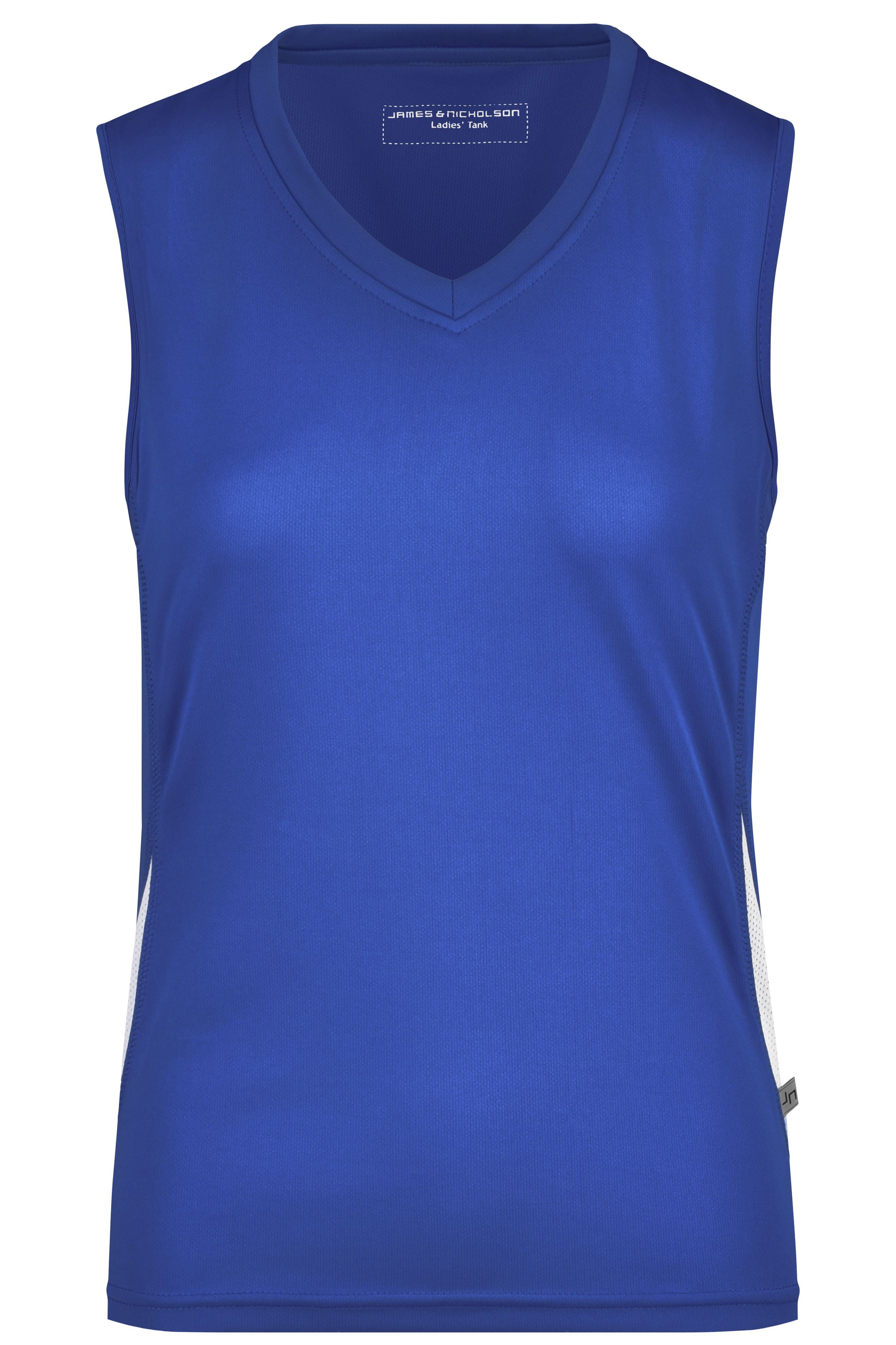 James & Nicholson Damen Lauftop Topcool royal/white